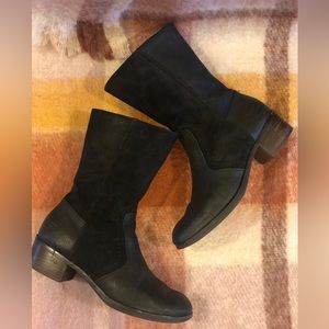 UGG Booties size 8.5 leather and suede mix